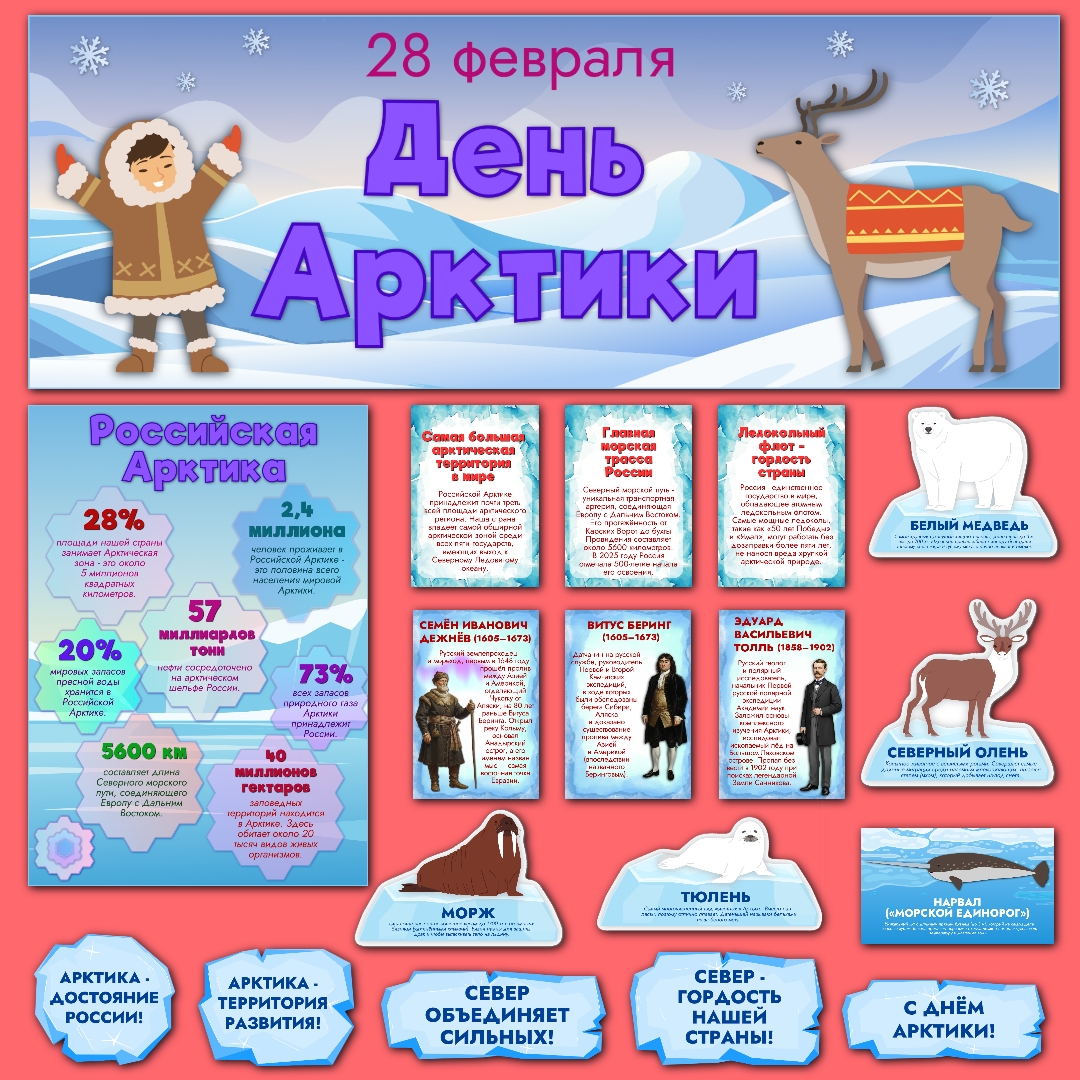 Оформление "День Арктики", 28 февраля.