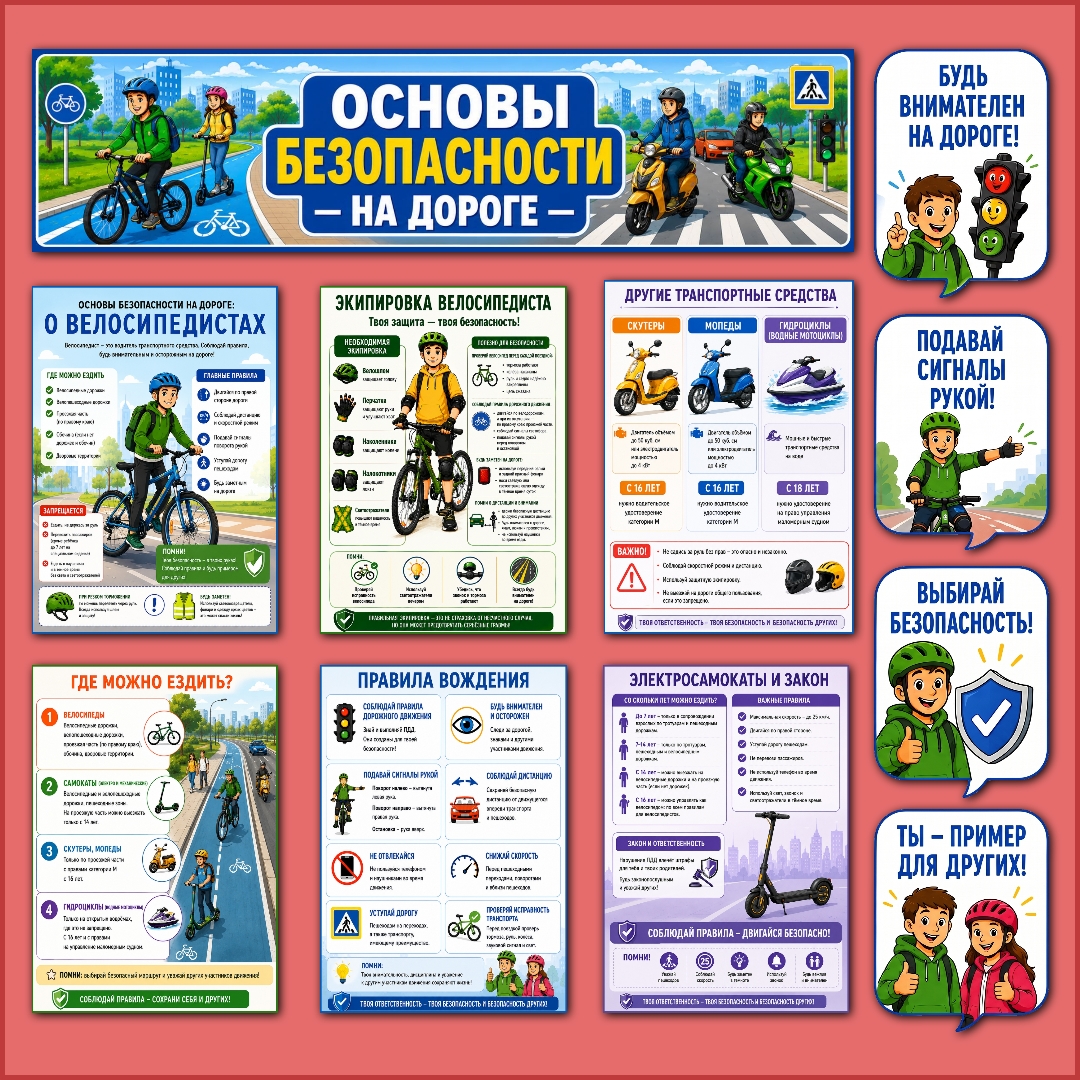 Оформление "Основы безопасности на дороге".