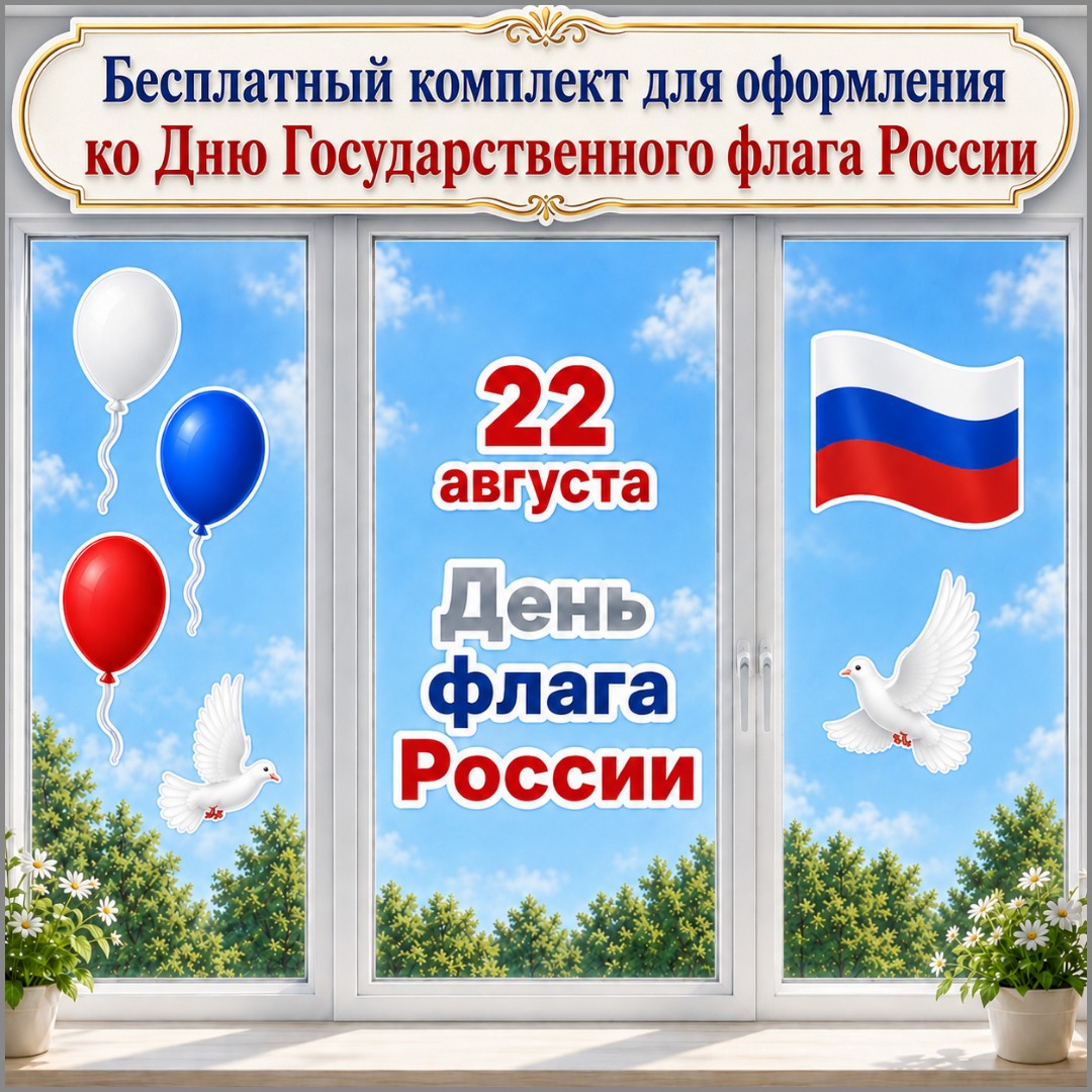 Бесплатное оформление "День Государственного флага России", 22 августа