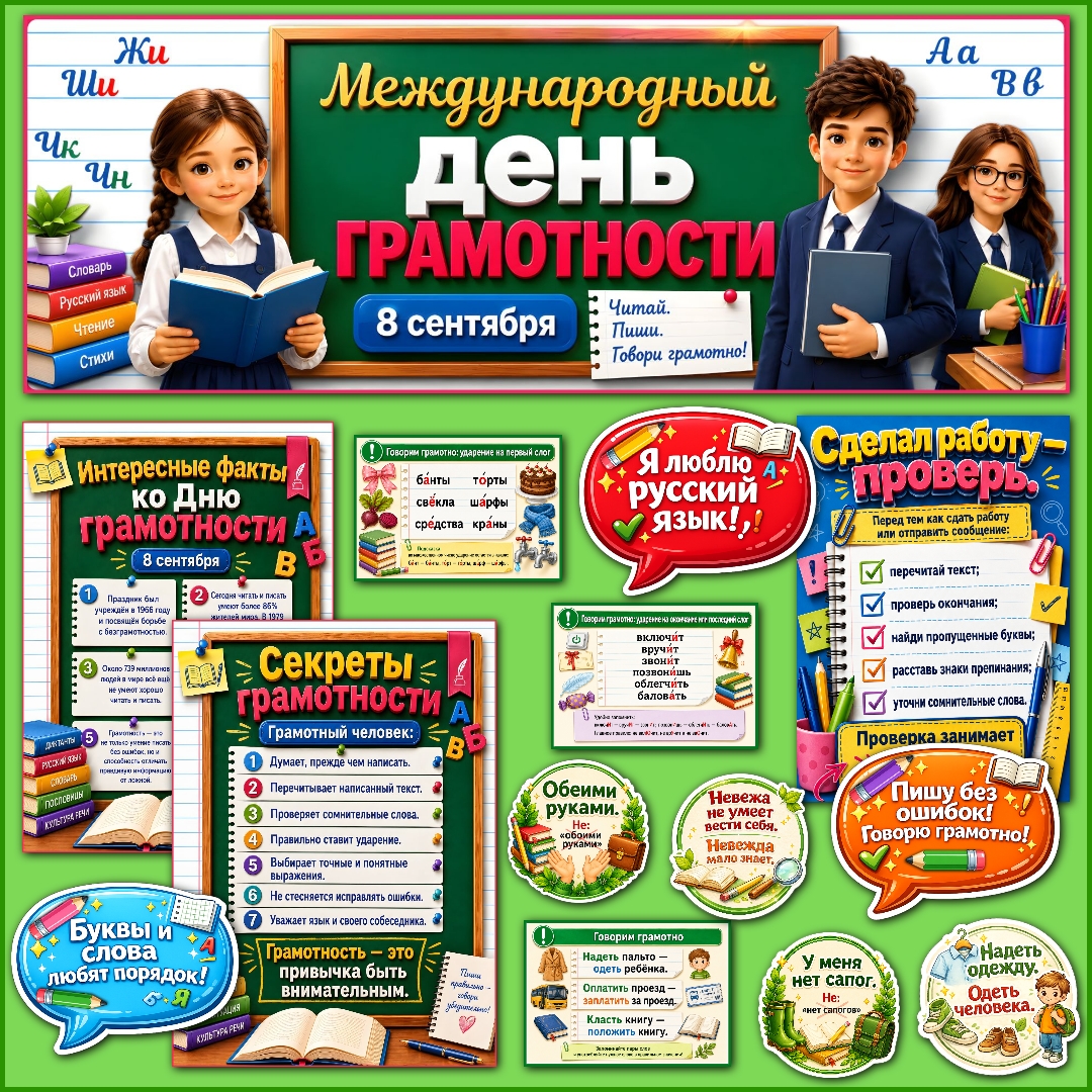 Оформление «Международный день грамотности», 8 сентября