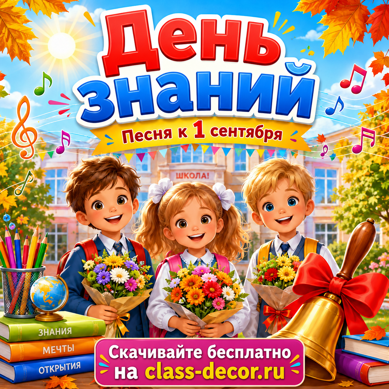 Песня к 1 сентября — скачать бесплатно