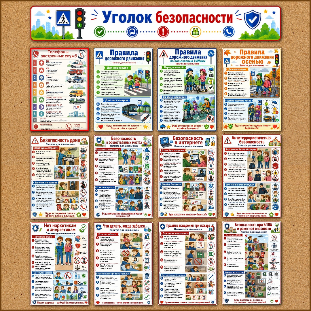 Большой набор «Уголок безопасности»