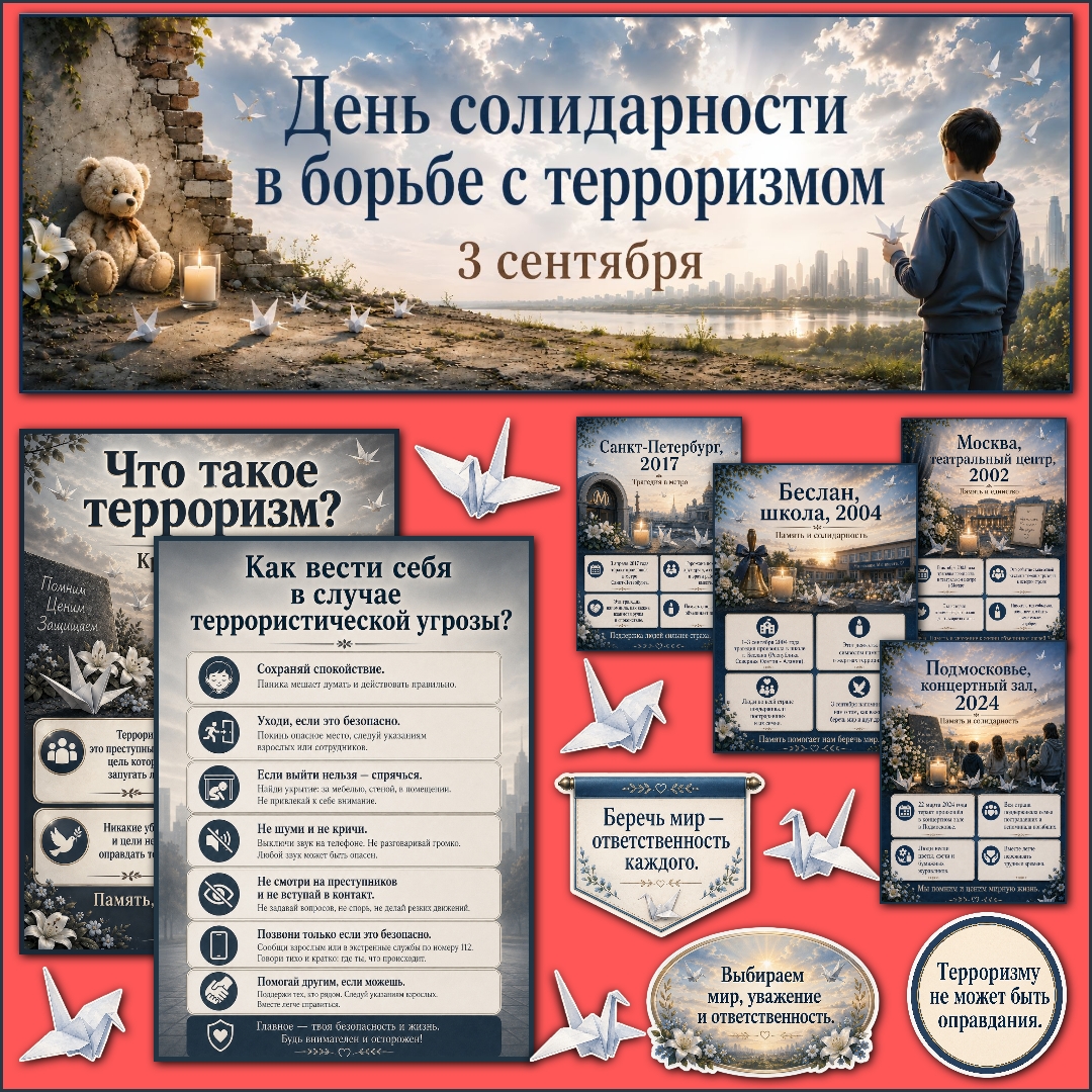Оформление «День солидарности в борьбе с терроризмом», 3 сентября