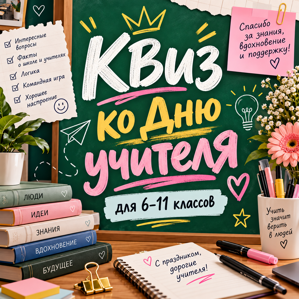 Игра ко Дню учителя для средней и старшей школы