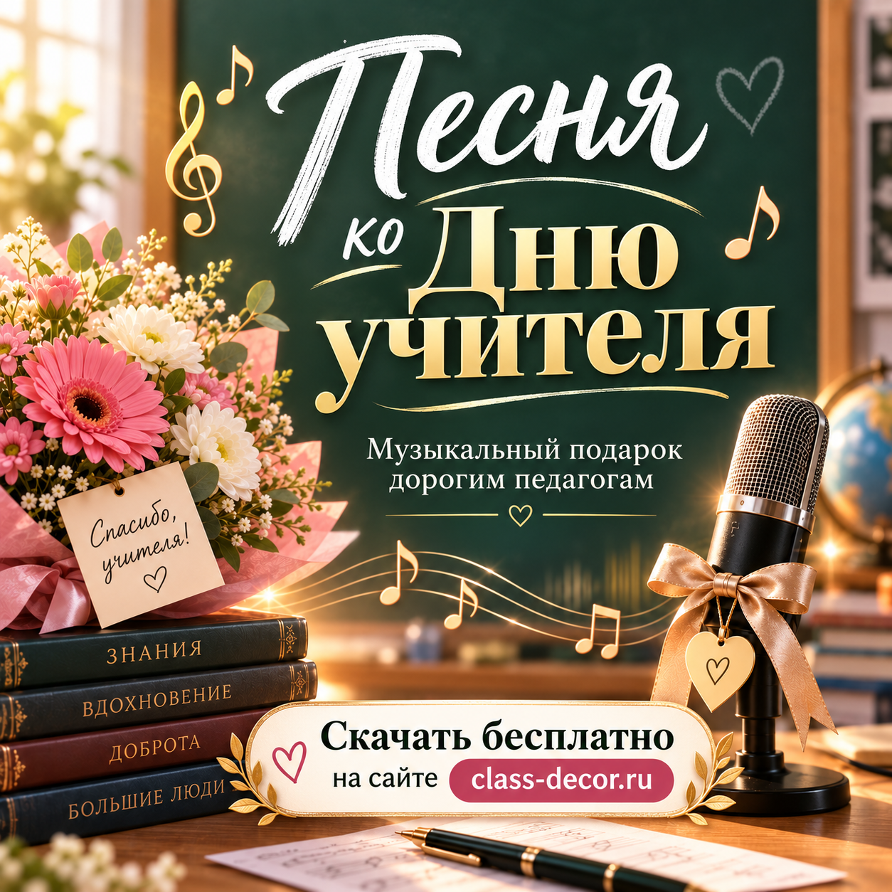 Песня ко Дню учителя 5 октября — скачать бесплатно