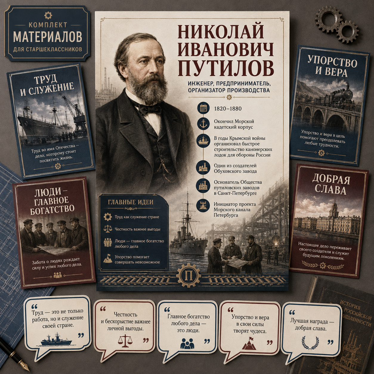 Оформление "Николай Иванович Путилов", Разговоры о важном 7 сентября 2026