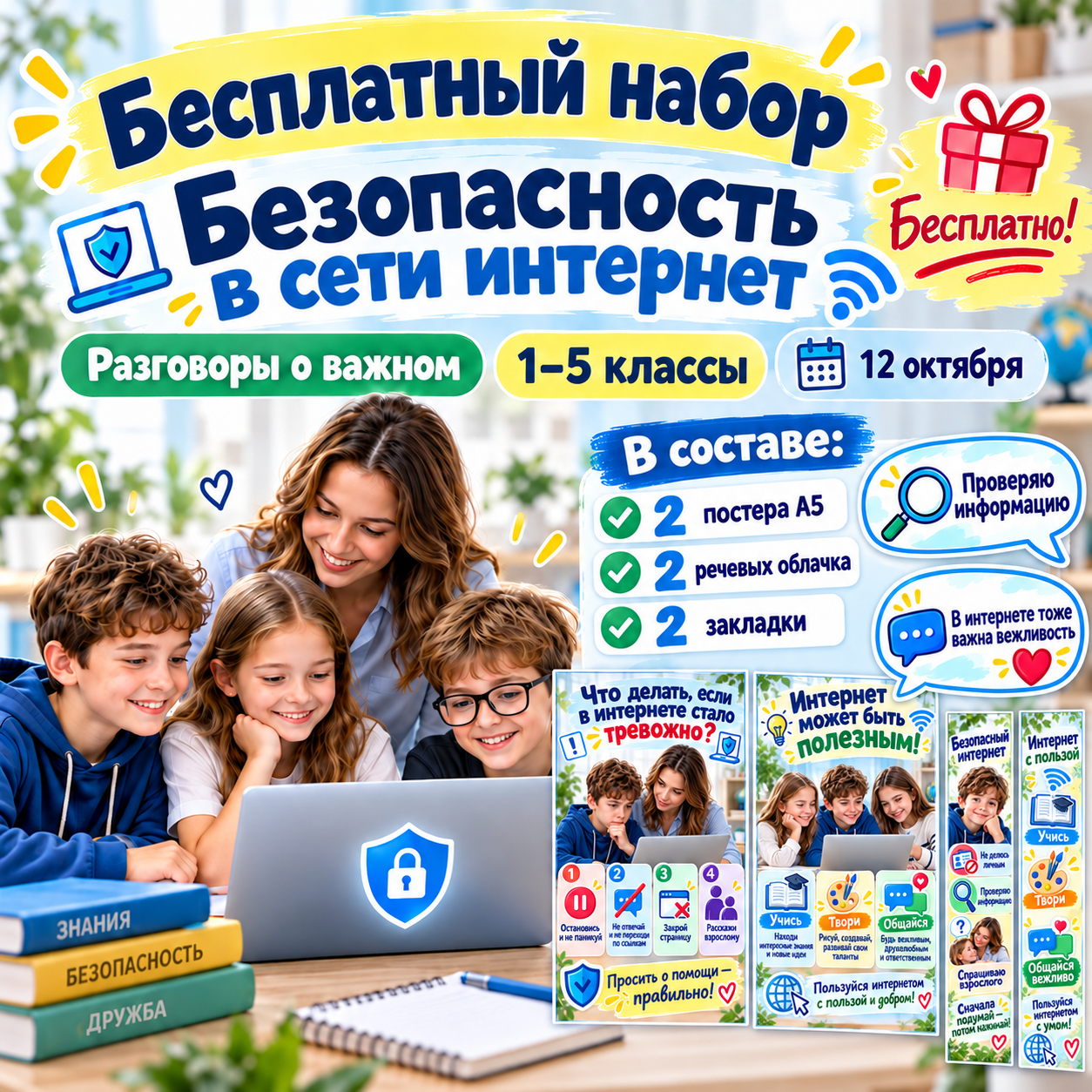 Бесплатное оформление «Безопасность в сети интернет», 12 октября
