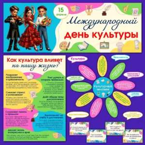 Оформление класса ко Дню культуры. Наглядные материалы для школы.
