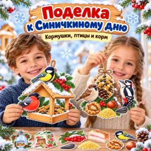 Поделка «Кормушка для зимующих птиц» к Синичкиному дню 12 ноября.