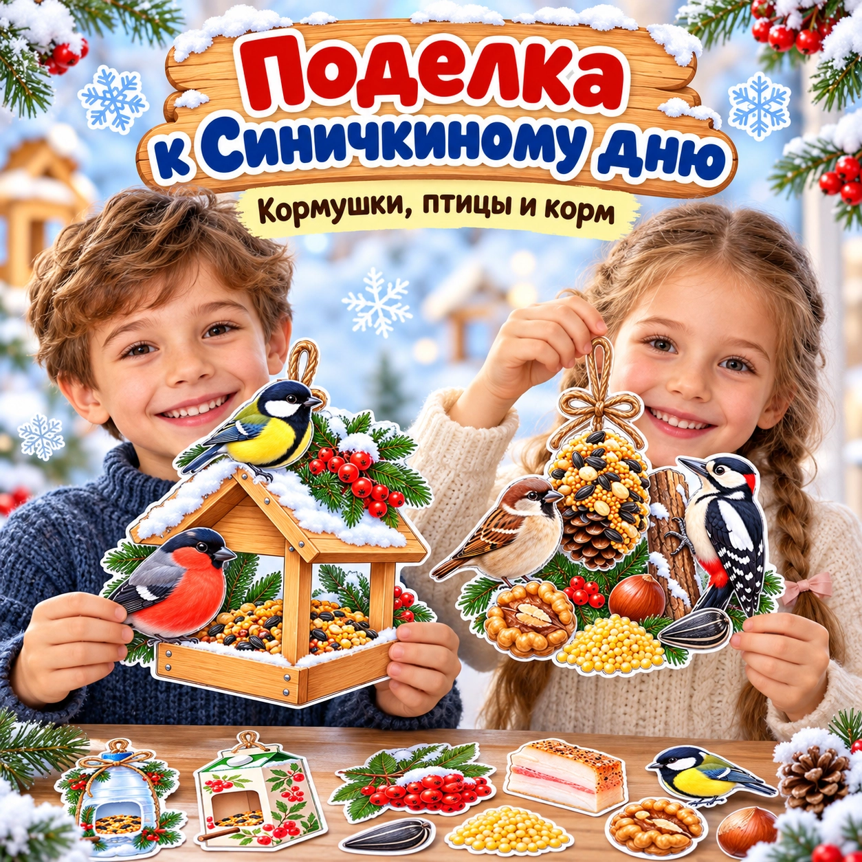 Поделка «Кормушка для зимующих птиц» к Синичкиному дню 12 ноября.