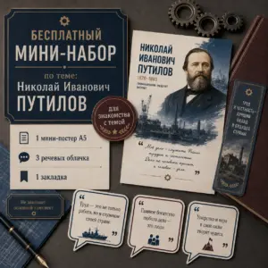 Бесплатное оформление «Николай Иванович Путилов» к Разговорам о важном 7 сентября 2026.