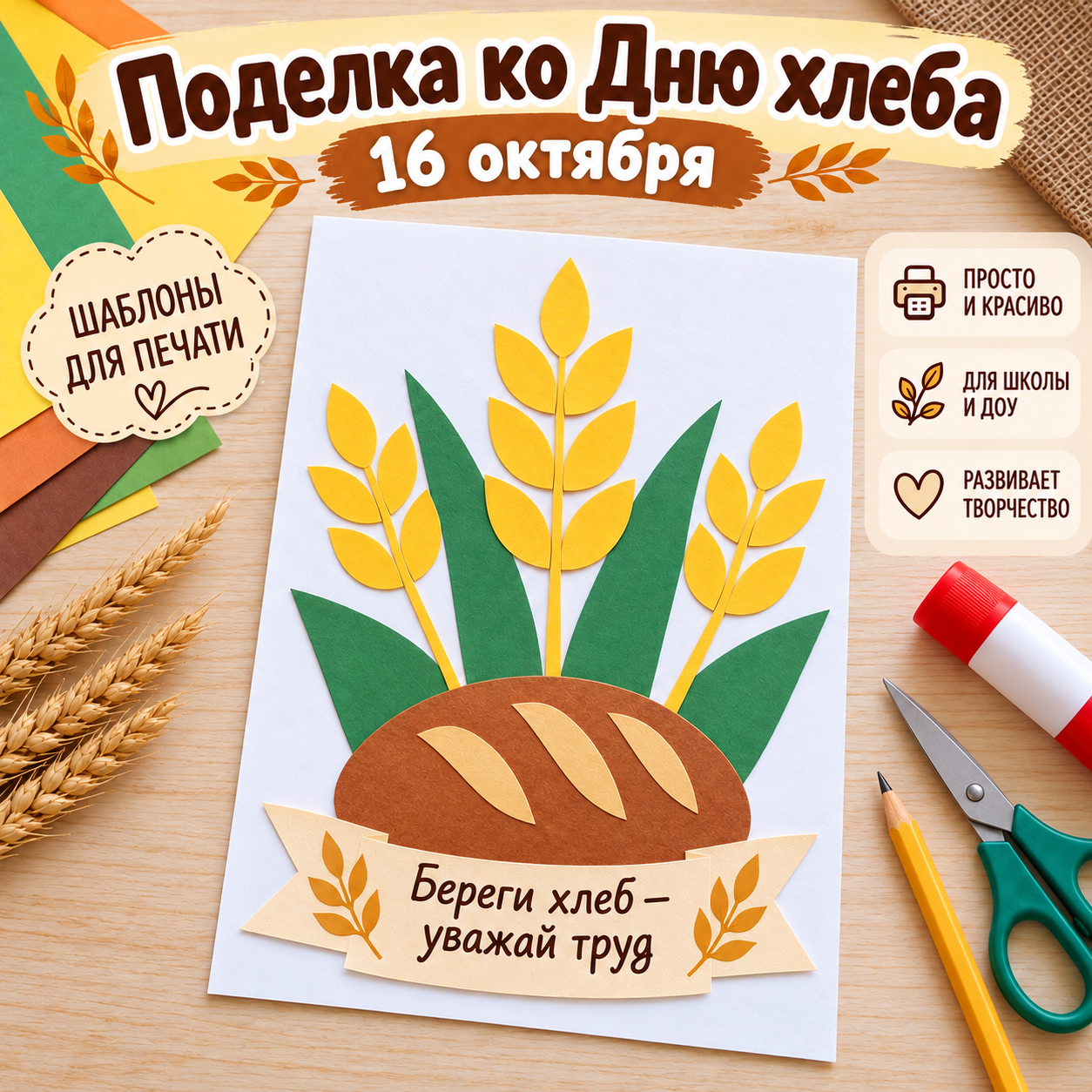 Поделка ко Дню хлеба, 16 октября — изображение 4